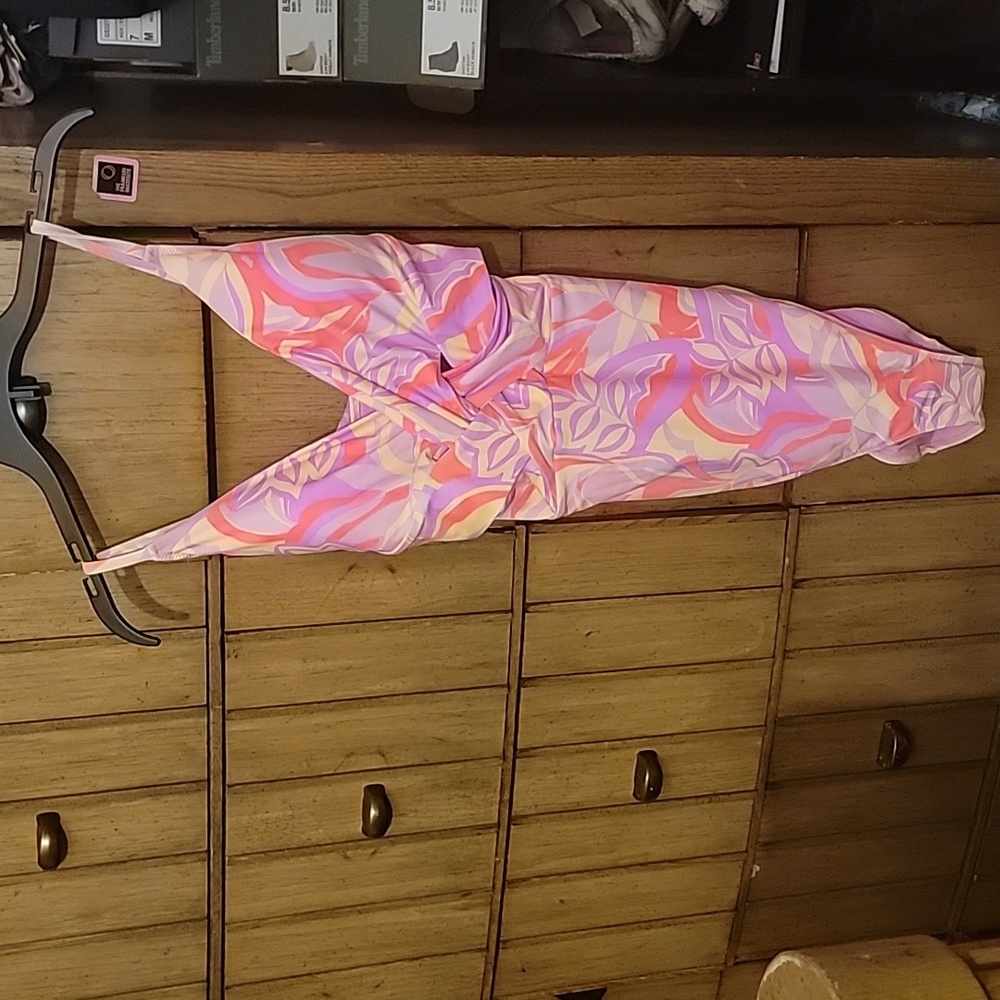 Aerie Pink Printed One Piece Swimsuit XL